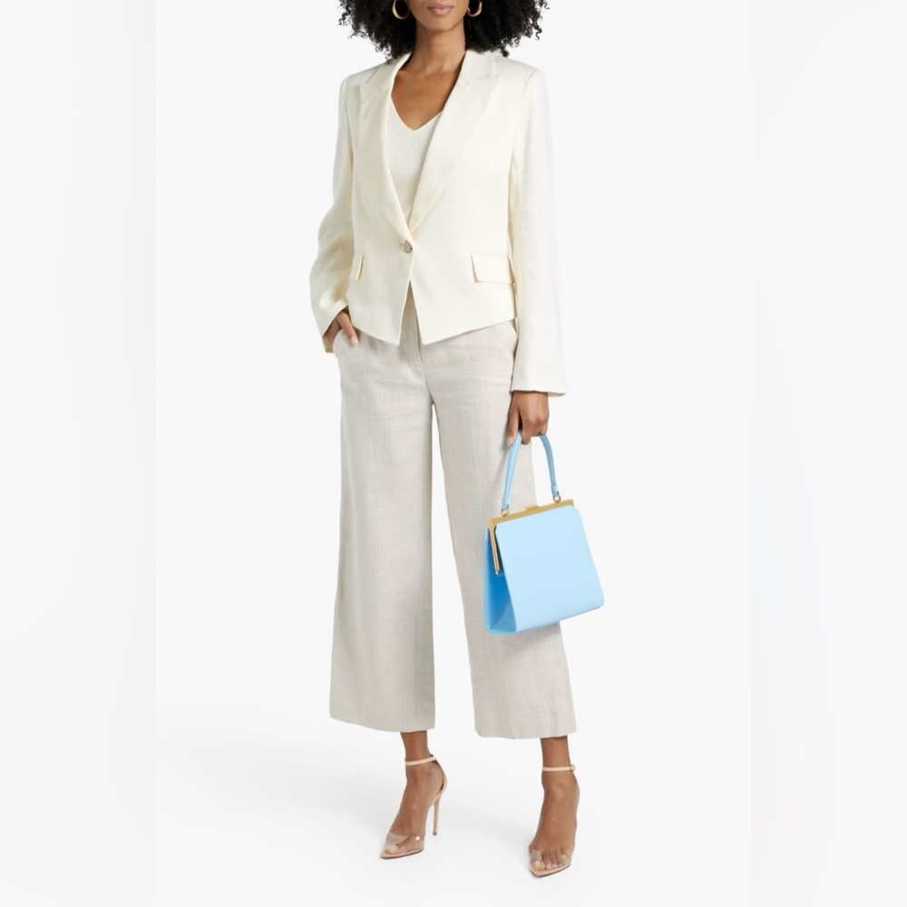 NWT Veronica Beard linen-blend twill Dicky Jacket Women Size 8